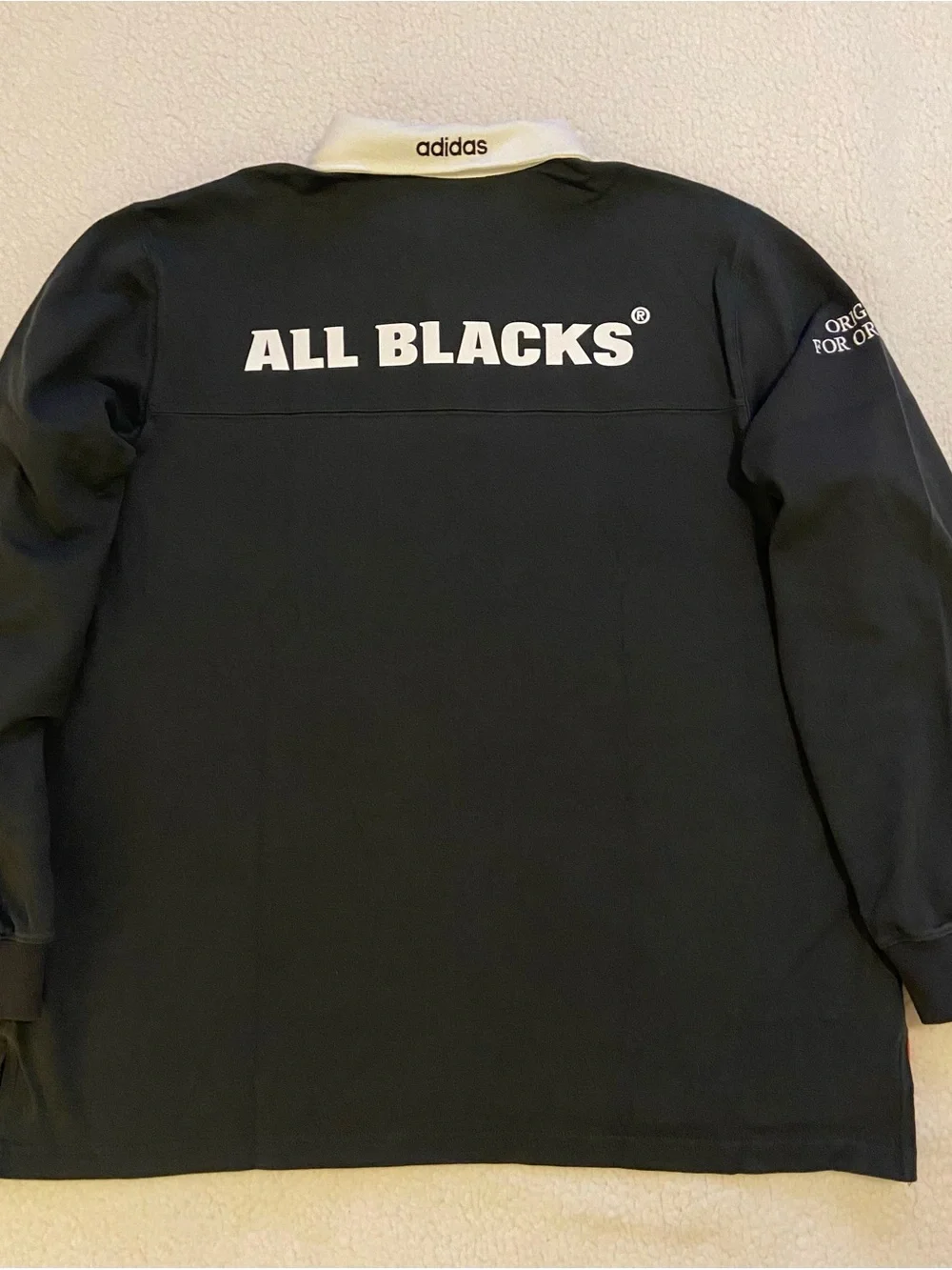 ADIDAS ORIGINALS & ALL BLACKS Heritage Rugby Polo Shirt Black Men’s SIZE XL $100